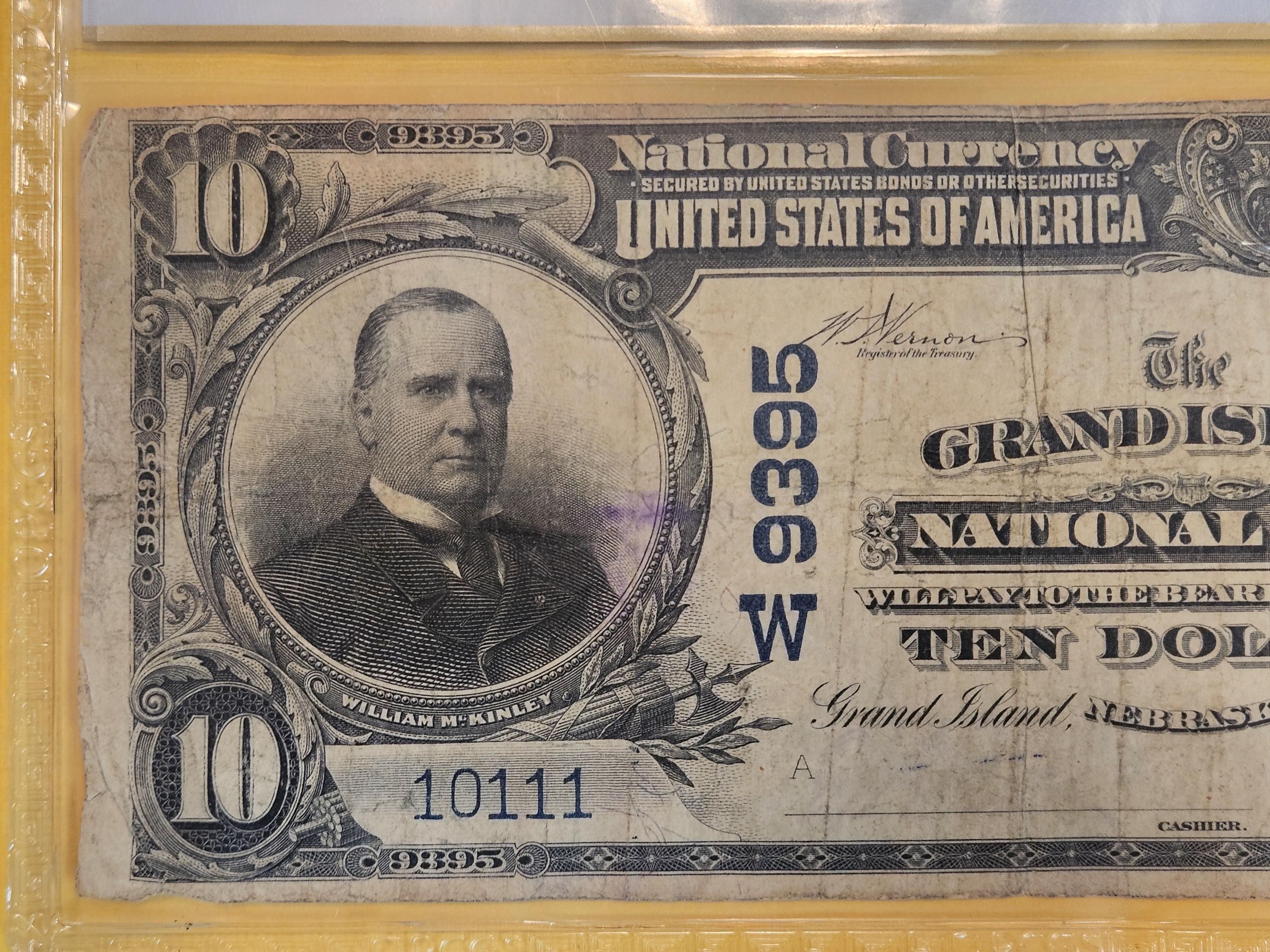 PCGS BankNote 1902 Ten Dollar National Currency in Choice Fine- 15 - details
