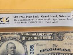 PCGS BankNote 1902 Ten Dollar National Currency in Choice Fine- 15 - details