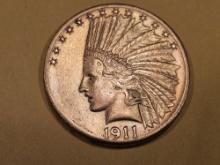 GOLD! Semi-Key 1911-D Gold Indian Head Ten Dollar Eagle