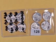 Nine Very Choice Brilliant Uncirculated silver Mercury Dimes