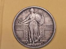 Semi-Key 1917-S Type 1 Standing Liberty Quarter