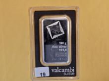 SILVER! VALCAMBI SUISSE 100 Gram .999 fine silver Bar
