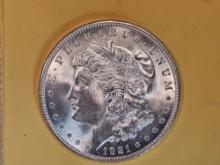 GEM Brilliant Uncirculated 1921 Morgan Dollar