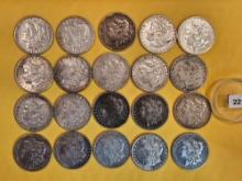 ** FULL ROLL ** Twenty Morgan Silver Dollars