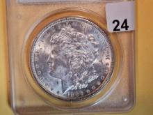 PCGS! OGH! 1886 Morgan Dollar in Mint State 61