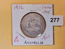 KEY DATE 1912 Australia silver Florin