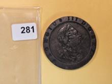 Large 1797 Great Britain Copper 2 pence