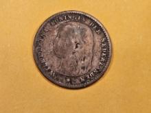 1894 Netherlands silver 10 cents