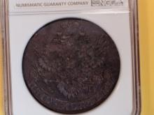 ** NGC 1790/89 EM Russia Copper 5 Kopeks in Mint State 61 BN
