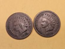 1865 and 1879 better date Indian Cents