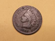 * Semi-Key 1869 Indian Cent in Very Good plus