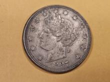 Better Grade 1887 Liberty "V" Nickel