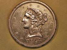 GOLD! SEMI-KEY! 1844-O Gold Liberty Head Five Dollar Half-Eagle