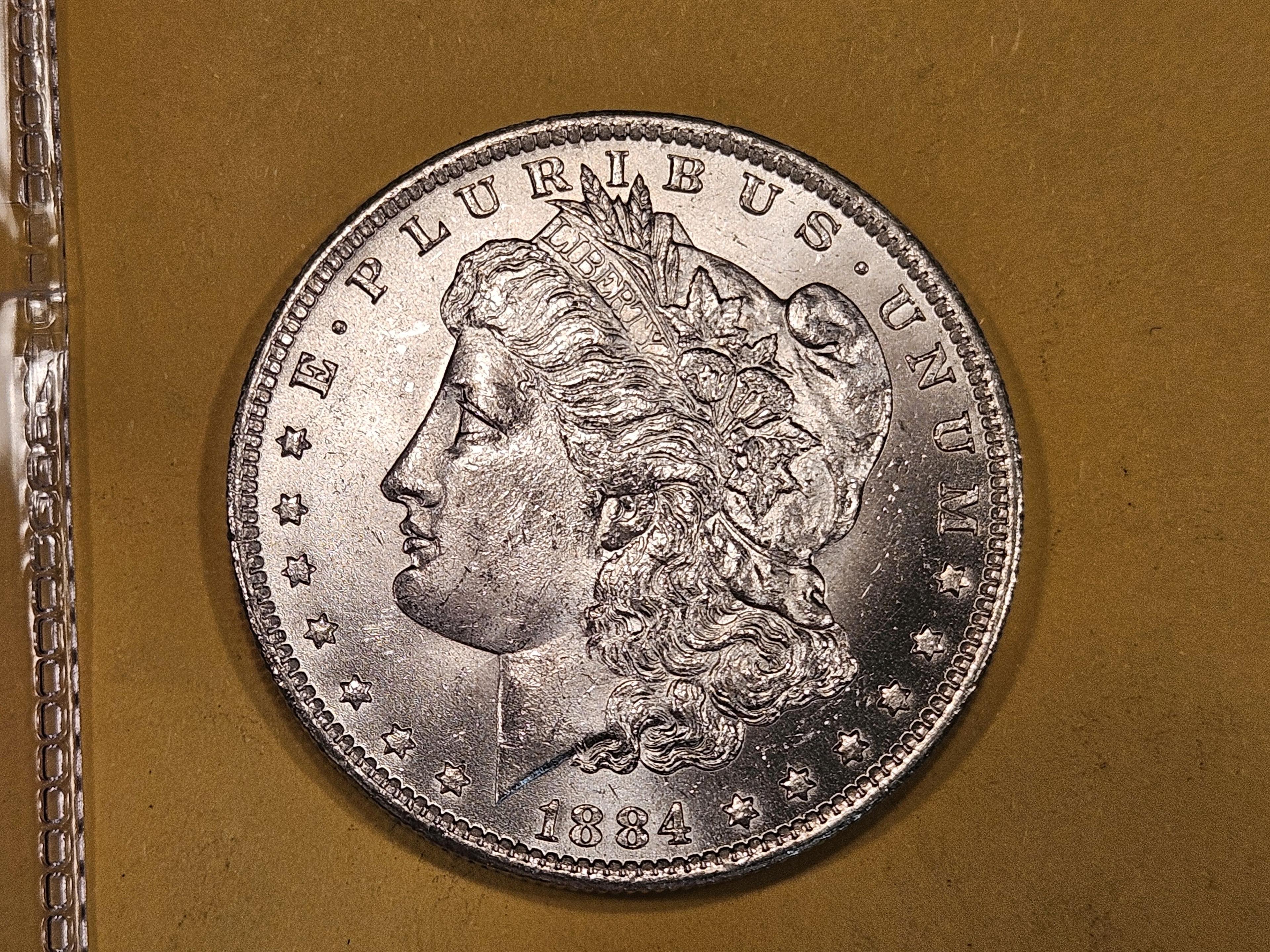 Choice Brilliant Uncirculated 1884-O Morgan Dollar