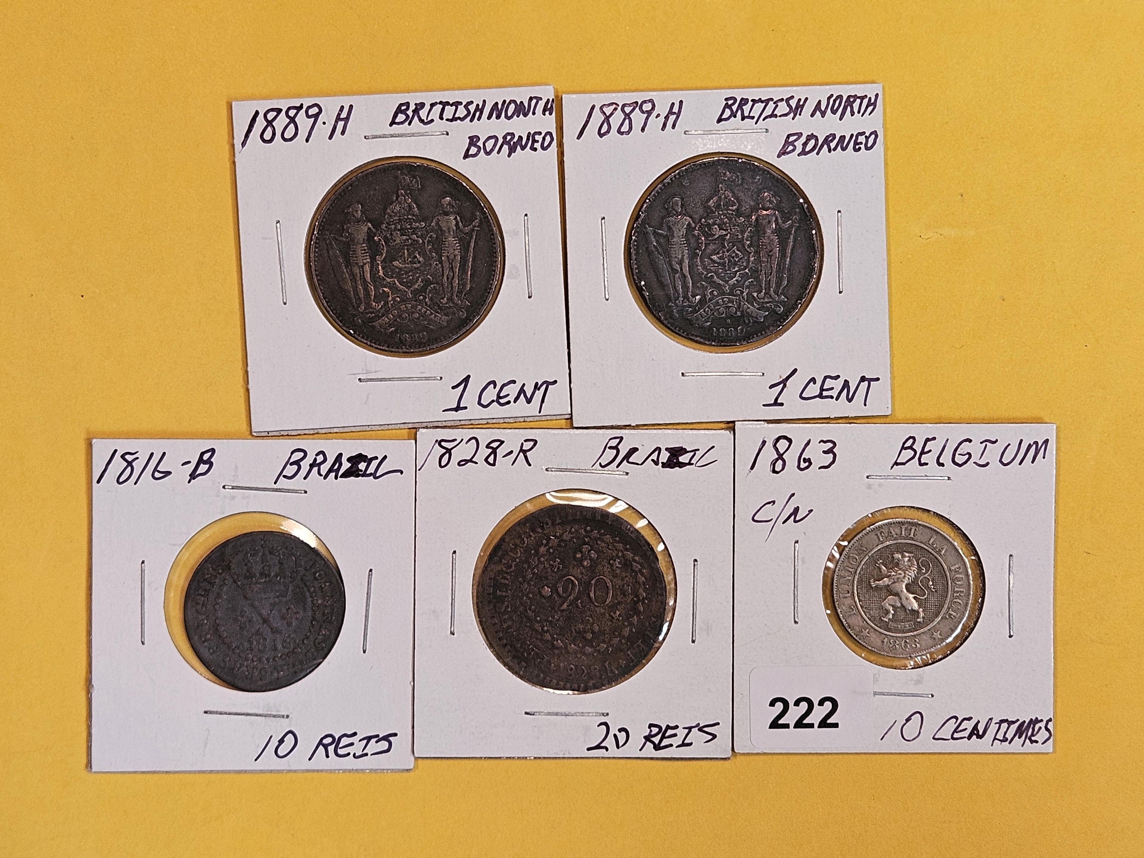 Five better World coins