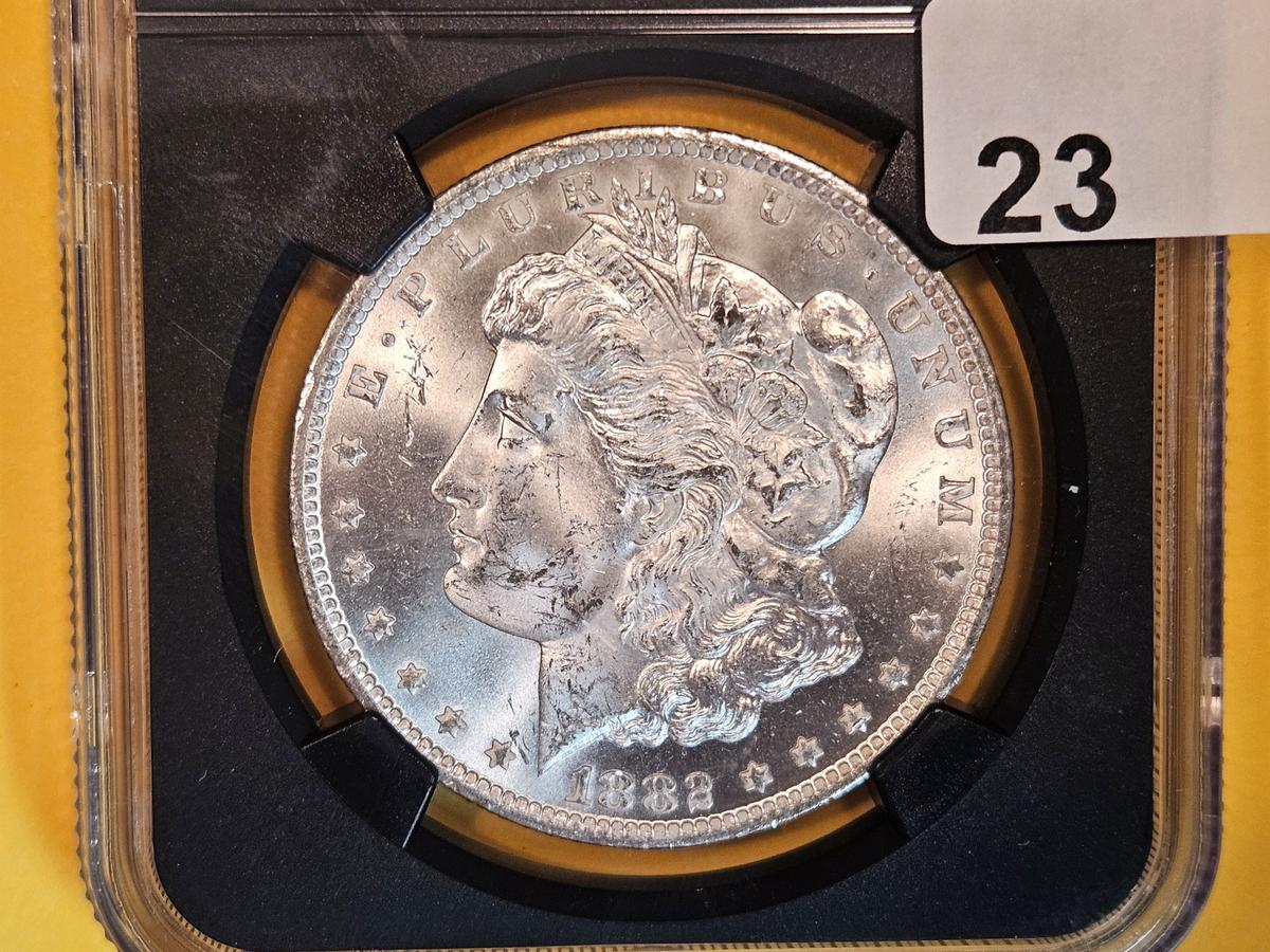 KEY DATE! NGC 1882-CC Morgan Dollar in Brilliant Uncirculated
