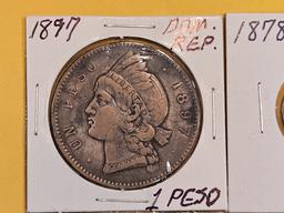 Three mixed, better date, World coins