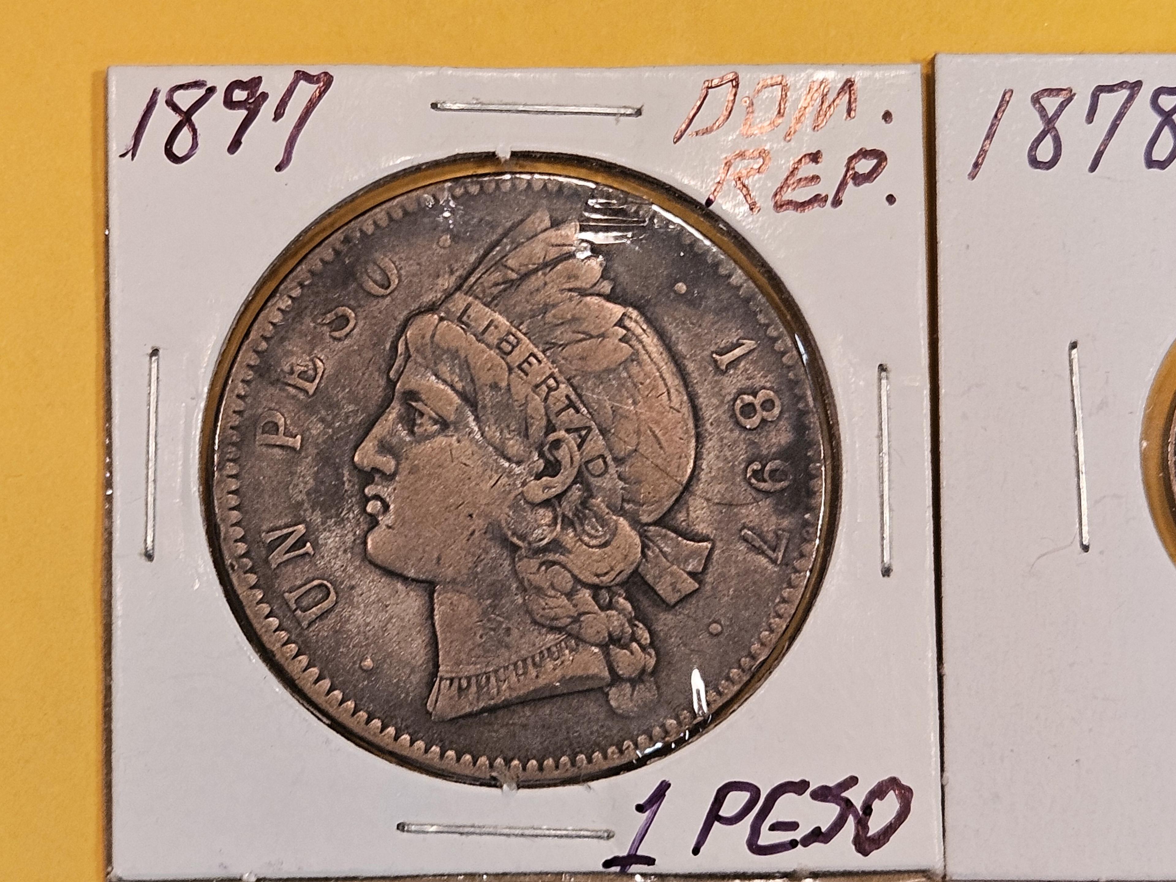 Three mixed, better date, World coins