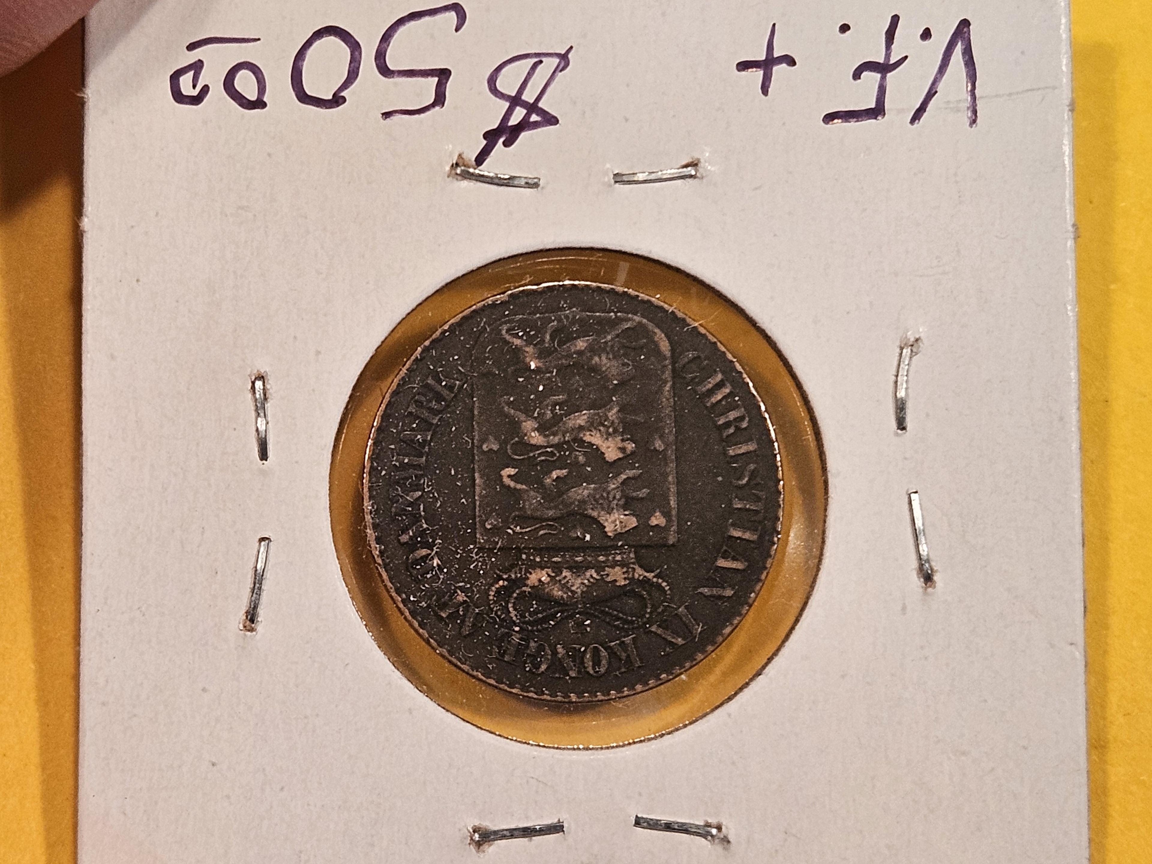 Three mixed, better date, World coins