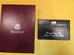 1998 Silver Prestige and 1992 Silver Proof Sets