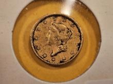 GOLD! 1853 Gold Dollar