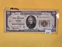 Series of 1929 Twenty Dollar National Currency in Very Fine plus