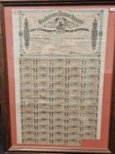 ** HIGHLIGHT** ORIGINAL UNCUT SHEET OF 1864 Confederate $100 BOND and Coupon Notes