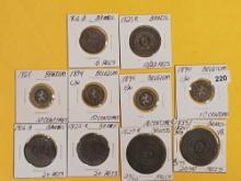 Ten little better World coins that start with "B"
