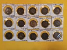 Fifteen nice coins from France