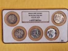 NGC Binion 20th Century Silver Half Dollars Set
