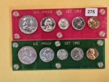 Two Purty US Silver Proof Sets
