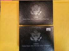 1993 and 1996 US SILVER Premier Proof Sets