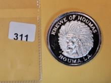 One Troy ounce .999 fine silver Proof art round