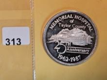 One Troy ounce .999 fine silver Proof art round
