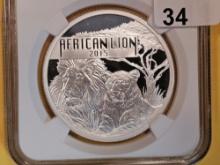 PERFECT! NGC 2015 Burundi Silver 5000 Francs in Proof 70 Ultra Cameo