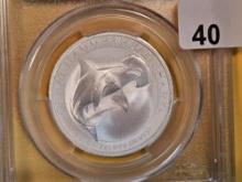 PERFECT! PCGS 2015-P Australia Silver fifty cents in Mint State 70