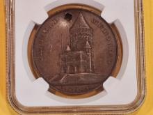 NGC Garfield Memorial So-Called Dollar in About Uncirculated - details