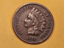 1873 Open 3 Indian cent