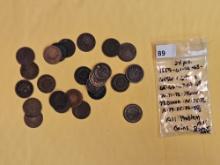 TWENTY-FOUR Better date and SEMI-KEY Indian Cents!