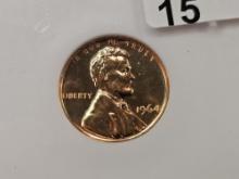 SUPERB GEM! NGC 1964 Memorial Cent in Proof 68 Red