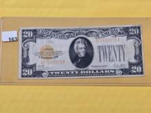 Series of 1928 Twenty Dollar Gold Certificate