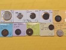 Ten Mixed World Coins