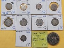 Ten Mixed World Coins