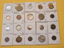 Twenty Mixed World Coins