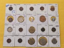 Twenty Mixed World Coins