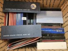 Forty-two mixed US Proof and mint Sets