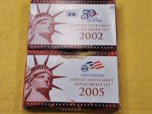 Two US Silver Proof Sets