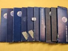 Ten US 40% Silver Special Mint Sets