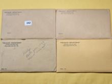 Four US 90% Silver Proof Sets