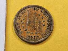1863 Civil War Token